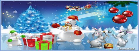 cute christmas facebook cover|More.